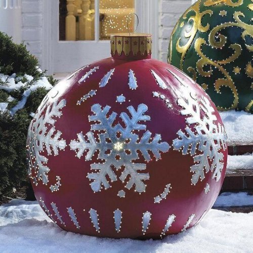 Outdoor Christmas PVC inflatable Decorated Ball-Massive Outdoor Lighted Christmas