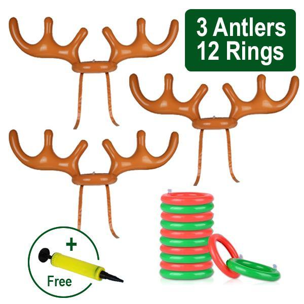 Christmas Reindeer Antler Ring Toss Game