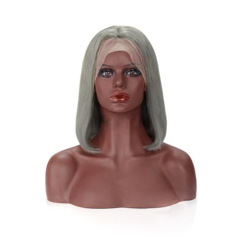 Virgin Bob Wig 180% #Grey