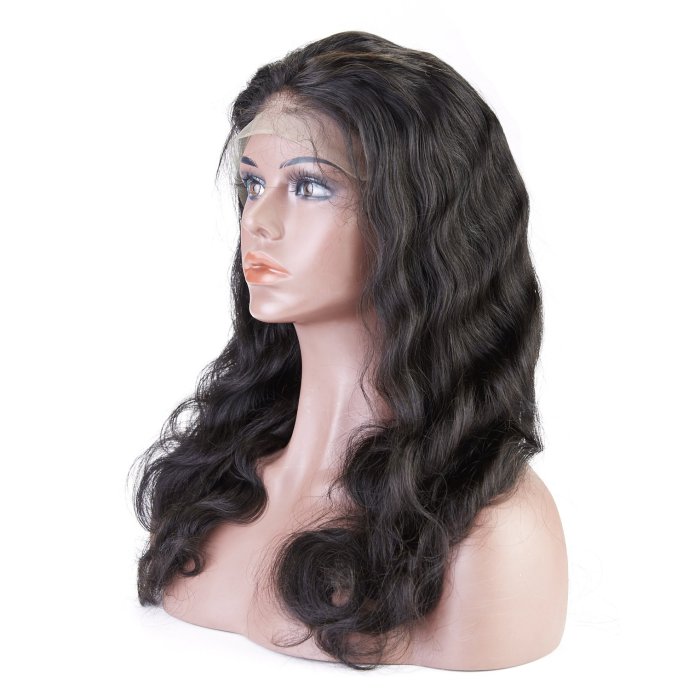 Top Virgin Front Lace Wig Body Wave (Brown-Lace)