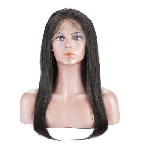 Top Virgin Front Lace Wig Straight (Brown-Lace)