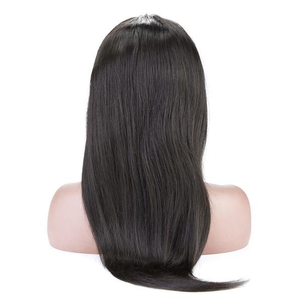Top Virgin Front Lace Wig Straight (Brown-Lace)