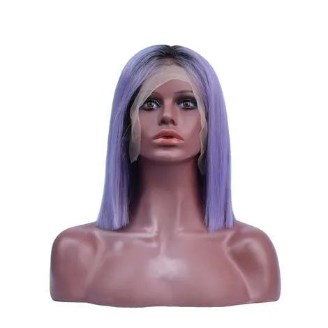 Virgin Bob Wig 180% #Lavender