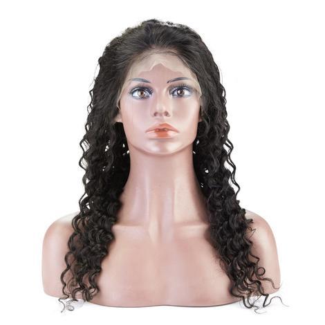 Top Virgin Front Lace Wig Deep Wave (T-Lace)