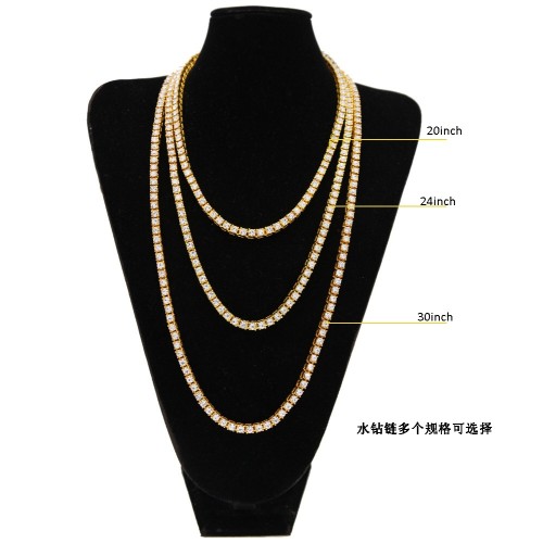 Tennis Chain Necklace Alloy G1350-2980