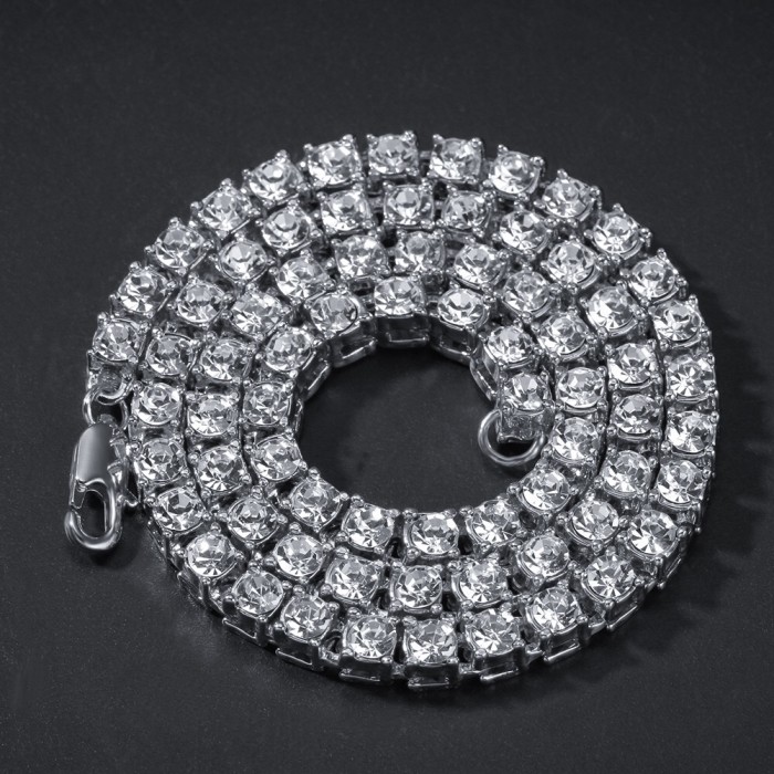 Tennis Chain Necklace Alloy G1350-2980