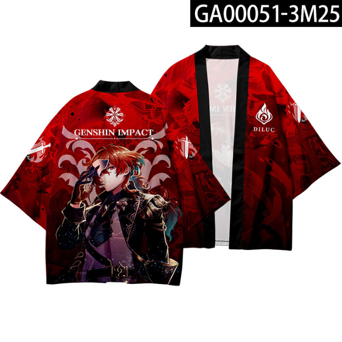 Nt 799 原神project動漫周邊衣服羽織和服二次元披風七分袖 Www Oigacsy Com