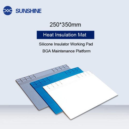 Sunshine SS-004A Heat-resistant BGA Work Pad Solder Rework Silicone Heat Gun Maintenance Platform mat