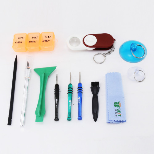 BST-607 12 in 1 Precision Magnetic Screwdriver opening tools kit for iPhone MacBook Mobile Phone Tablet PC Repair Tools Kit