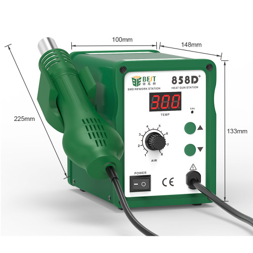 BST-858D+ Factory Price Good Quality Digital Lead-free SMD Hot Air Gun PCB Soldering Reowrk Station