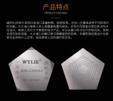 Wylie K1 Five-Pointed Star Metal Sheet For IPhone IPad Tablet PC Notebook Open The Shell Disassemble Card