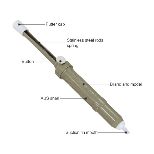 BEST 108 Hand Welding Tools Desoldering Pump Vacuum Suction Sucker Pen For Bga Repairing