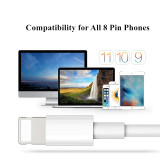 Data USB Cable for iPhone Fast Charger Charging Cable For iPhone 7 8 Plus X XS Max XR 5 5S SE 6 6S Plus Charger Wire For iPad
