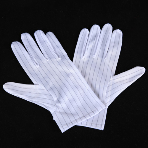 Disposable polyester safety inspection Anti-Stati gloves can be customized