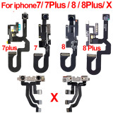 Front Camera for iPhone 6 6G 6S 6Plus Plus 7 8 plus x xr  xsmax 11 pro max Light Sensor Proximity Facing Small Cam Flex Cable Replacement Parts