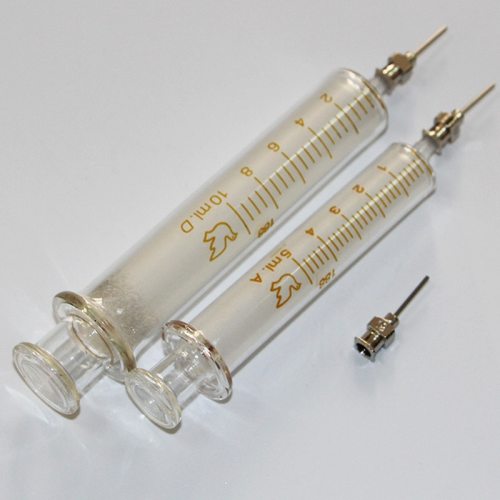Glass Syringe Mobile Phone Repair Special Welding Oil Welding Container Syringe Metal Needle 5ml 10ml Syringe