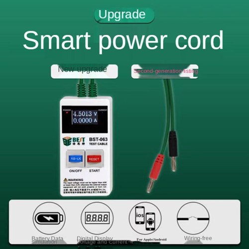 BST-063 IPhone X 8 7 7 Plus 6S 6 6P And Android Repair Tools Mobile Phones Fast Current Protection Outils Power Supply Boot Line