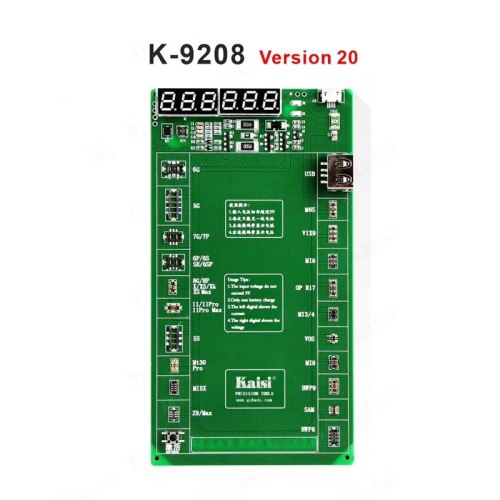 K-9220 version 20 Battery Activation Charge Board For iPad iPhone Huawei OPPO Android Phone Intelligent Quick Charging Tester