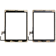 Touch Screen Glass Digitizer with Part Home Button, Camera Plate, Sticker for Apple iPad 2 3 4 5 ipad mini 2 3 4 ipad 2017