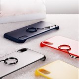 Frameless Case For iPhone 7 Case Transparent Matte Hard Phone Cover For iPhone XR XS Max X 7 6 6s 8 Plus With Finger Ring Case