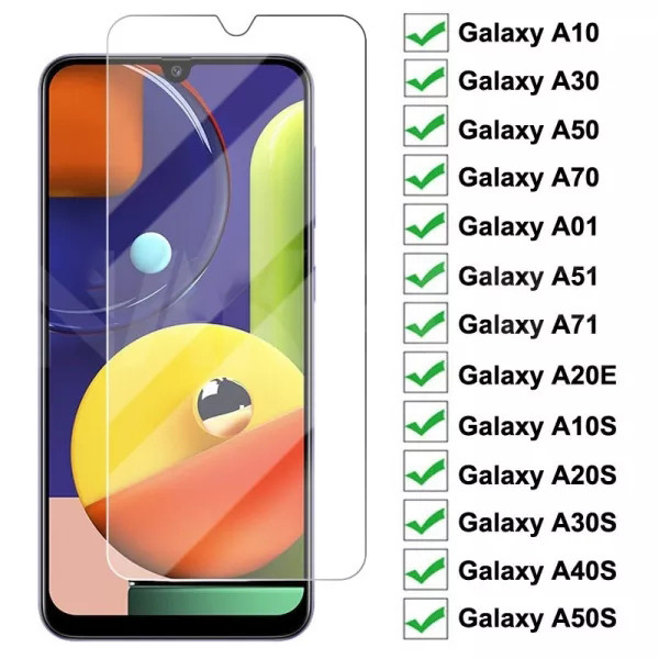 9D Protective Glass For Samsung Galaxy A10 A30 A50 A70 A01 A51 A71 Screen Protector A20E A20S A30S A40S A50S A70S M30S Glass