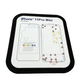 15PC Professional Guide Pad for iPhone 11 11pro XsMax XR XS X 8P 8 7 7P 6 Magnetic Screw Keeper Chart Mat Phone Repair Tools