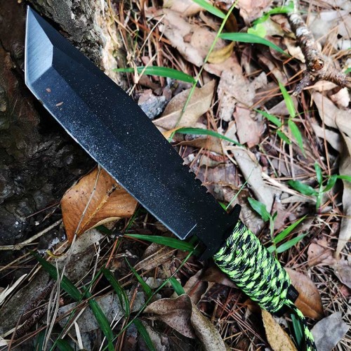 W/Sheath Tactical Jungle Utility Dagger, Fixed Blade Full Tang Survival Knife