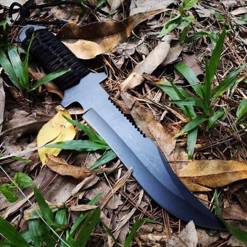 Tactical Knife Fixed Blade Dagger, Hunting Camping Fishing Knife W/Sheath