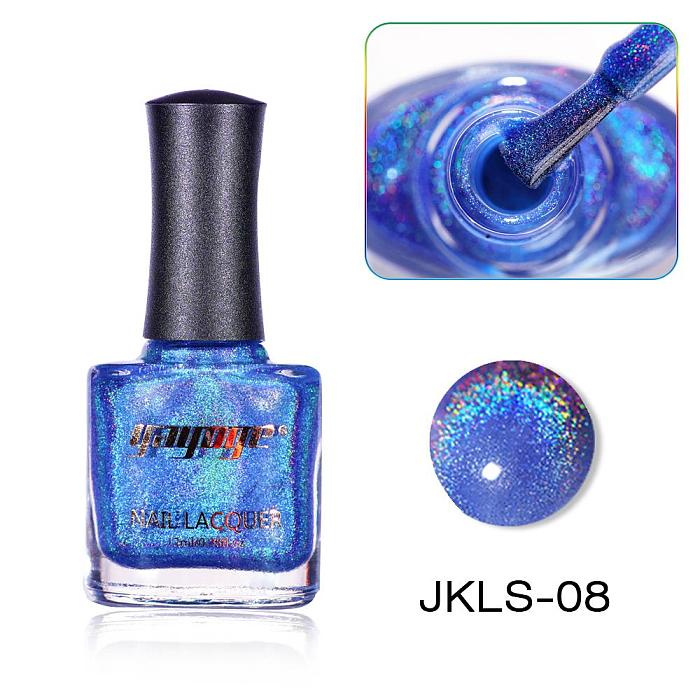 Highly Pigmented 16 Colors Holographic Nail Polish(12ml) JKLS