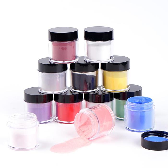 12 Colors/Set Acrylic Nail Powder Crystal Extension Powders SJF-12