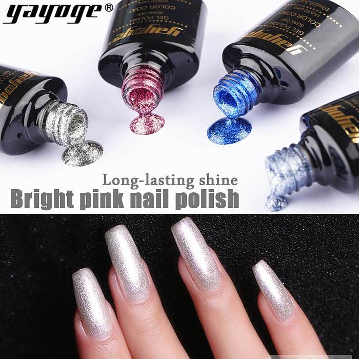 12 Colors Platinum UV Gel Starry Sky Glitter Gel Nail Polish Soak Off