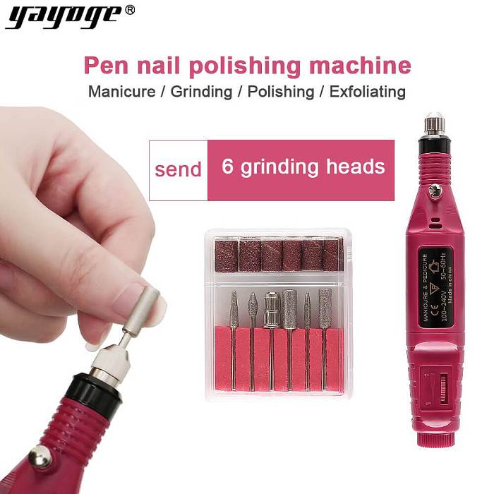 6 Bits Drill Nail Grinding Machine Kit