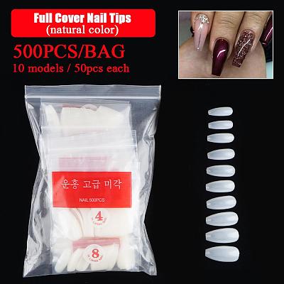 Us 6 74 500pcs Set Half Full Cover Ballerina Square French Ballet Acrylic Nail Art Tips Www Yayoge Com