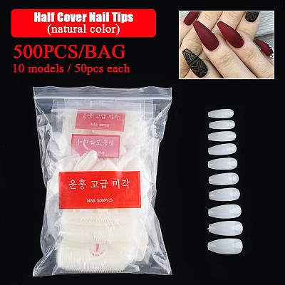 Us 6 74 500pcs Set Half Full Cover Ballerina Square French Ballet Acrylic Nail Art Tips Www Yayoge Com