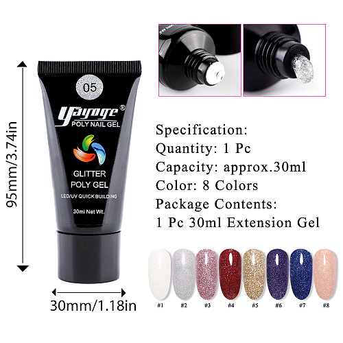 Fire and Storm 3 Colors Poly Gel Nail Extension Kit