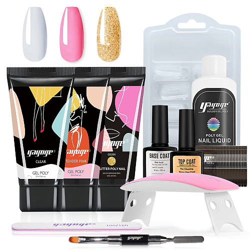 Lucky Rabbit 3 Colors Polygel Set With Nail Tools