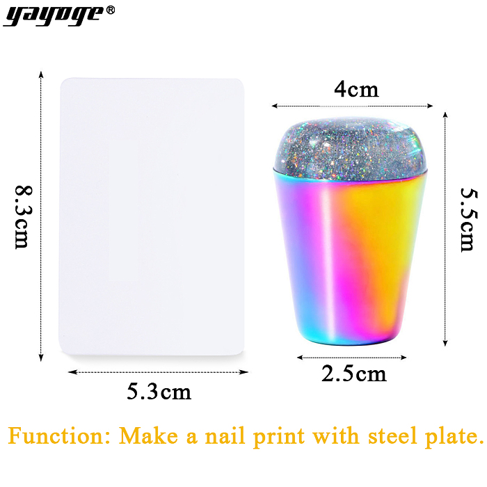 YAYOGE Silicone Nail Stamper French Nail