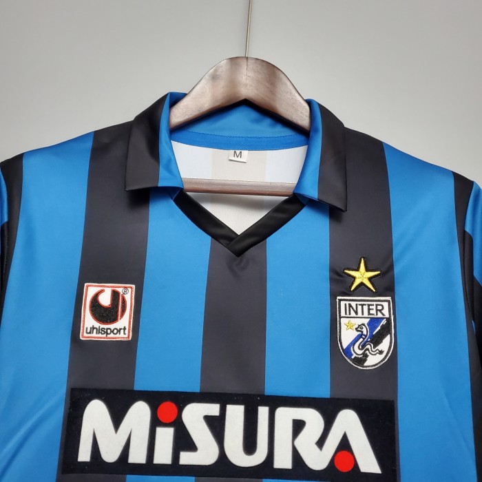 Retro 88/90 Inter Milan home Soccer Jersey