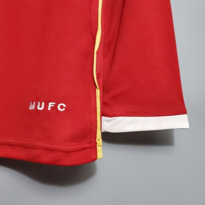 Retro 06/07 Manchester United Long sleeve home Soccer Jersey