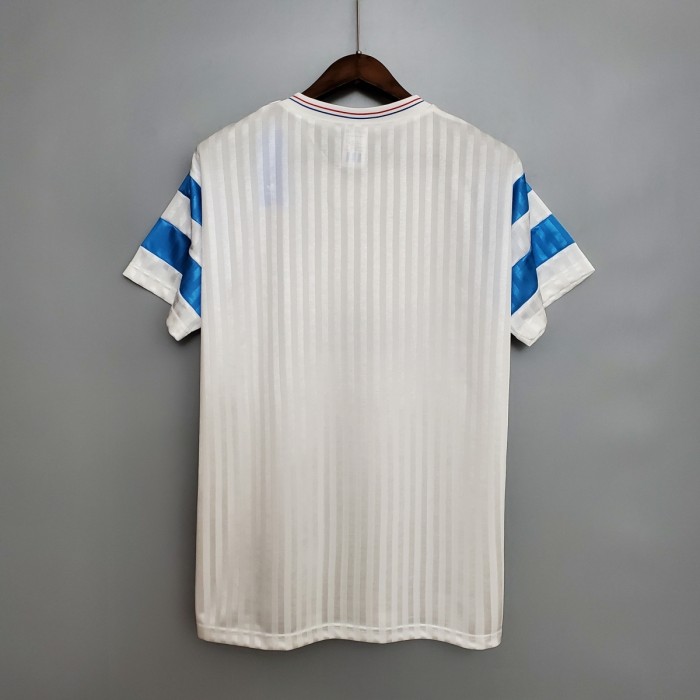 Retro Marseille 1990 home Soccer Jersey