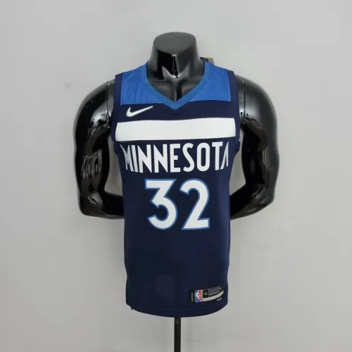 75th Anniversary Minnesota Timberwolves TOWNS#32 Royal Blue NBA Jersey