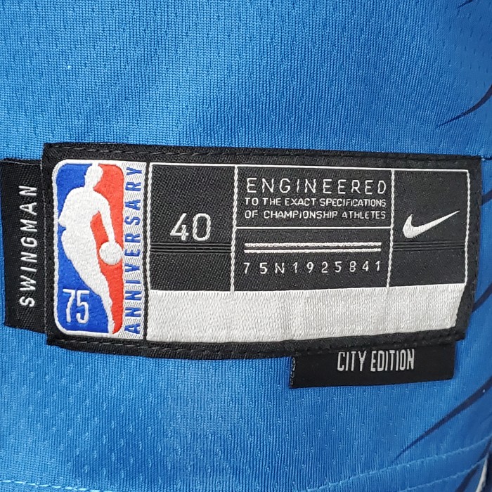 75th Anniversary 2202 Season EDWARDS#1 Minnesota Timberwolves City Edition Blue NBA Jersey