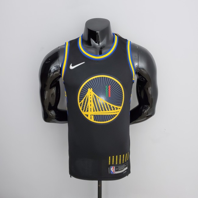 2022 75th Anniversary Golden State Warriors Thompson #11 Mexico Edition Black NBA Jersey