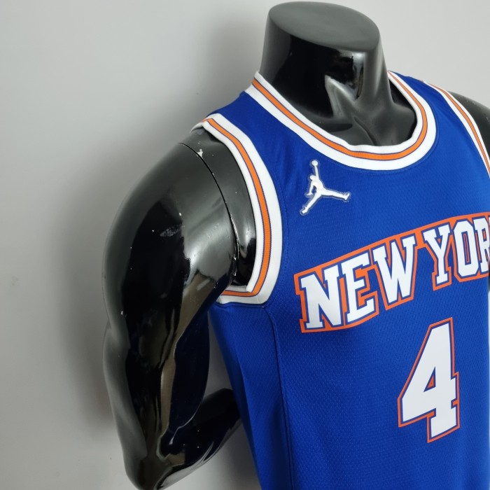 75th Anniversary Ross #4 New York Knicks Jordan Limited Blue NBA Jersey