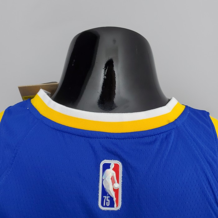 75th Anniversary Golden State Warriors Thompson #11 Mexico Edition Blue  NBA Jersey