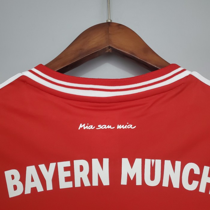 Retro long sleeve Bayern Munich 13/14 Champions League home Soccer Jersey