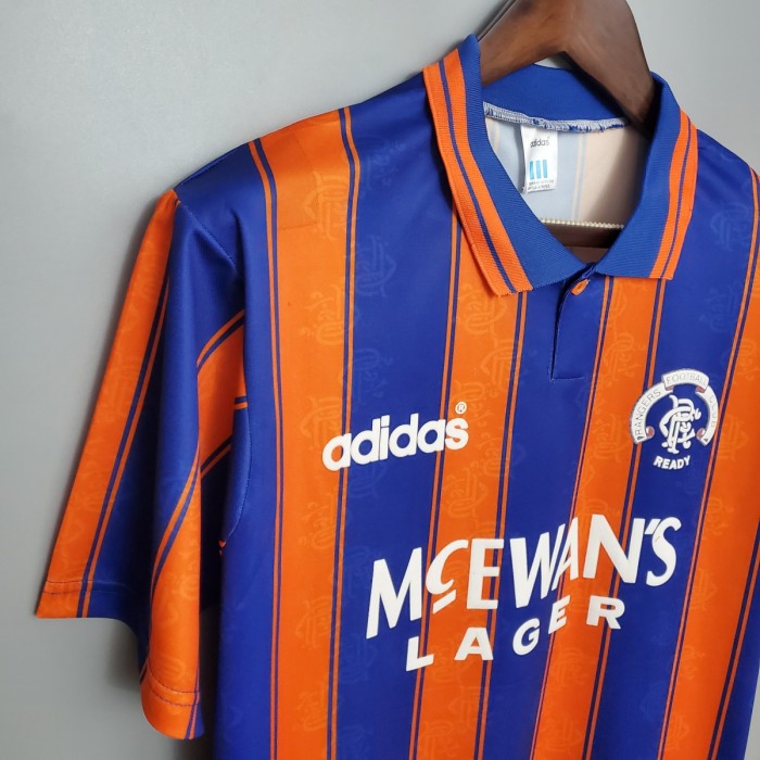 Retro 93-94 Rangers Away S-2XL Soccer Jersey