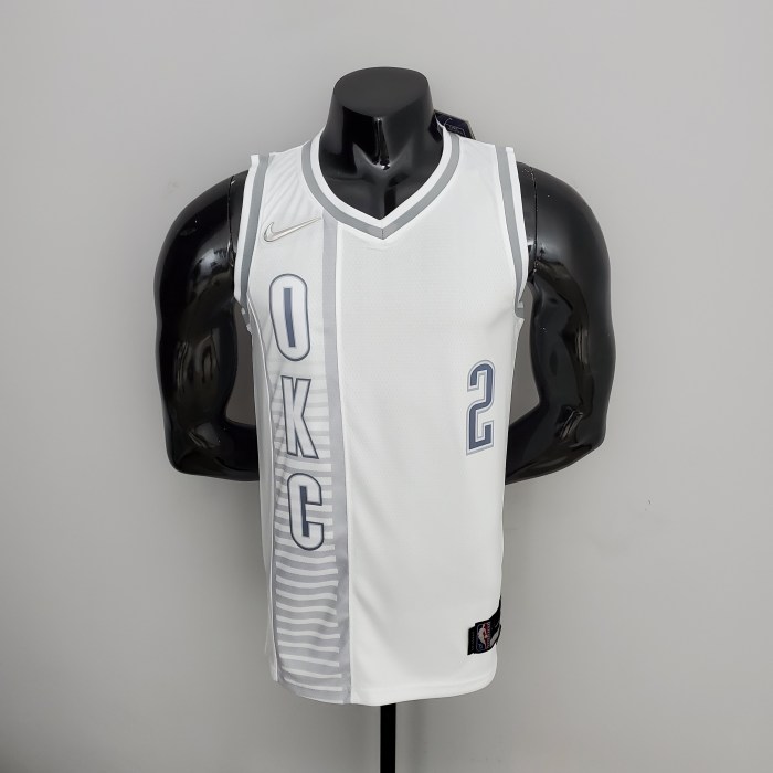 75th Anniversary  Oklahoma City Thunder  City GILGEOUS-ALEXANDER#2 Edition White NBA Jersey