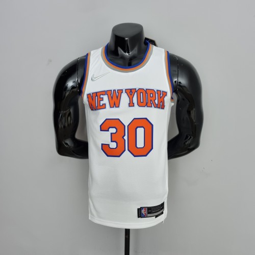 75th Anniversary Randle #30 New York Knicks White NBA Jersey