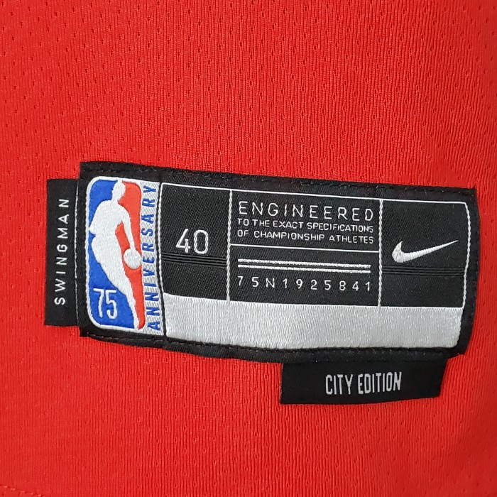 75th Anniversary 2022 Season Chicago Bulls DeROZAN#11 City Edition Red NBA Jersey